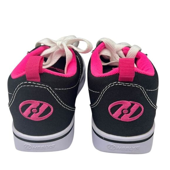 HEELYS Unisex Kids Pro 20 Wheeled Skate Shoe Black/White/Pink size 3Y - Picture 5 of 6